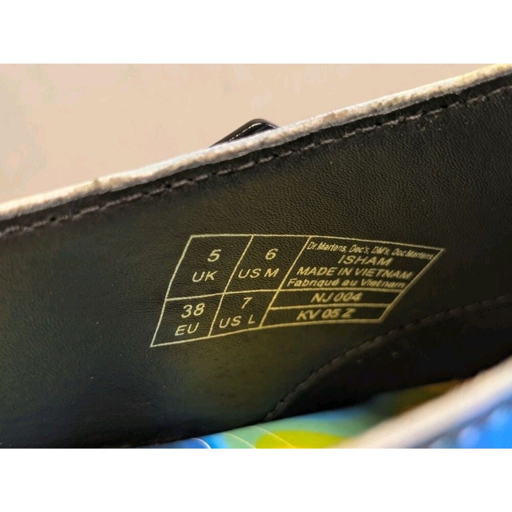 New Dr Martens Isham Slip-On Clog Mule Genix Nappa Leather Heat Map Women’s 6 US - Picture 8 of 9
